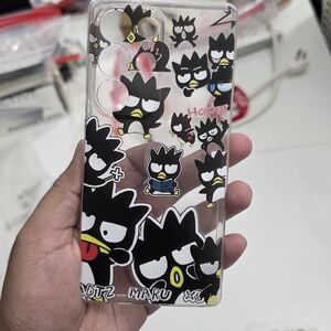 Sanrio Badtz Maru Clear Plastic Soft Gel Samsung Galaxy S25 Ultra Phone Case NEW